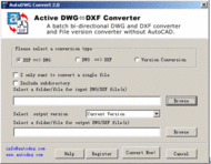 Active DWG DXF Converter screenshot